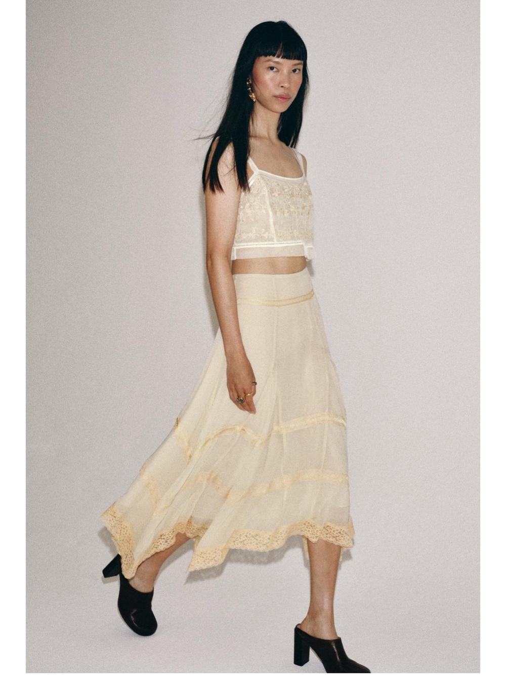 Zara Lace Skirt NWT